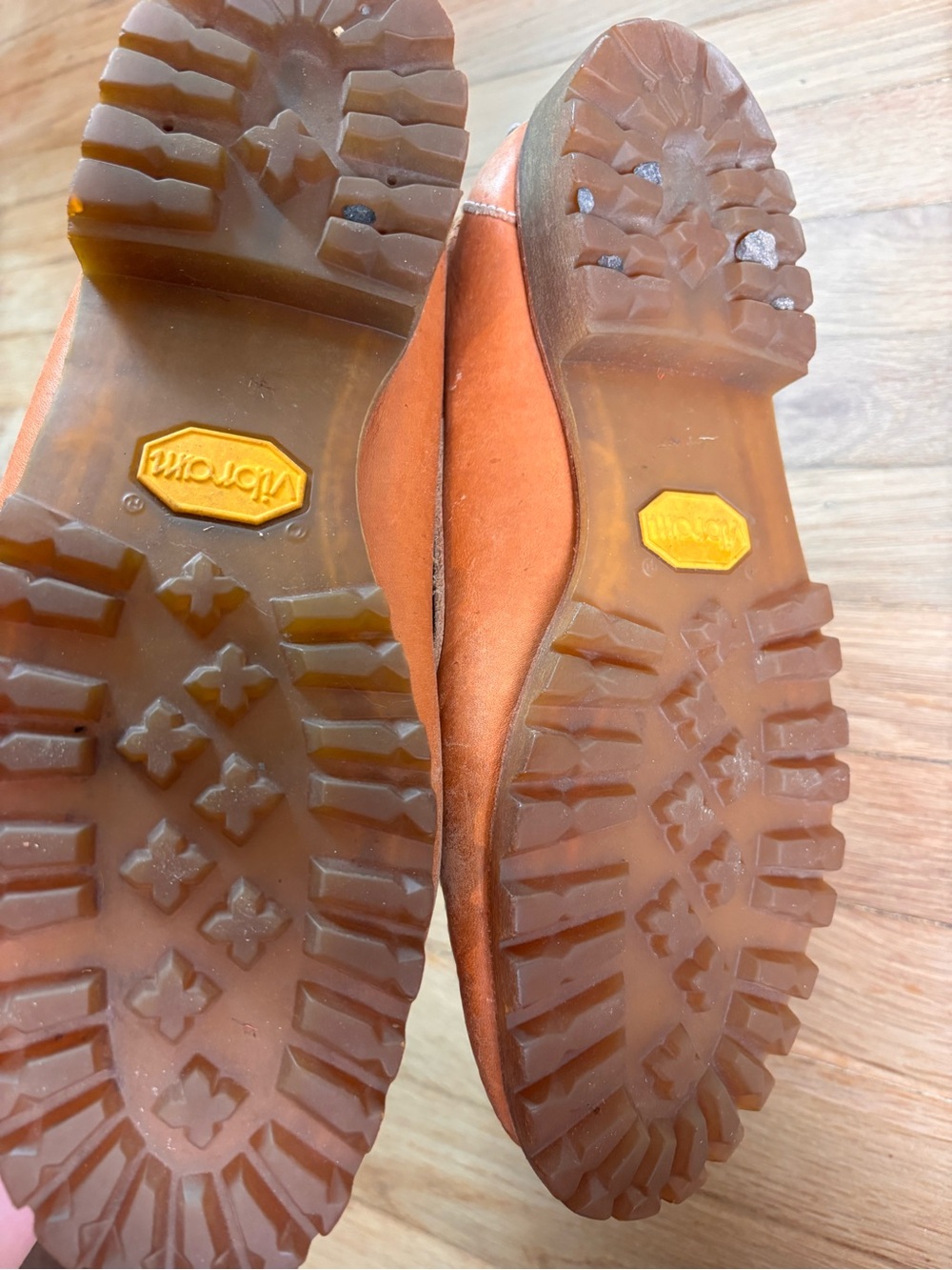 Timberland Men’s Handsewn Leather Camp Moc Boat Shoes Vibram Lug Sole 11.5 - Picture 6 of 8